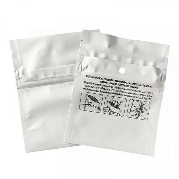 Child Resistant Zip Pouches